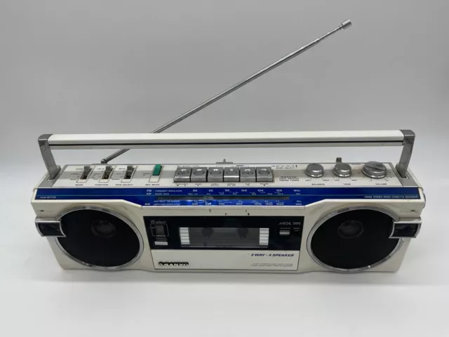SANYO M7770K RADIO Cassette Player Recorder Vintage Boombox Made In ...