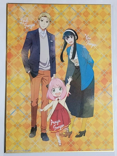 SPY X FAMILY Big Design Autograph Collection Anya Loid Yor Forger Anime ...