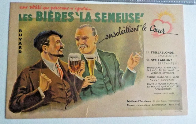 Buvard Ancien Biere Brasserie La Semeuse 10