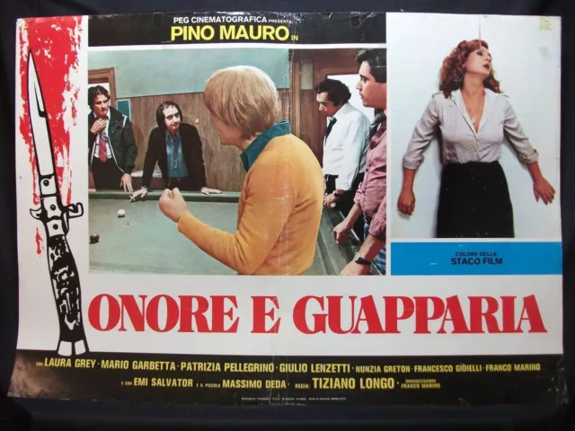 Fotobusta Cinema - Onore E Guapparia - Pino Mauro - 1977 - Drammatico