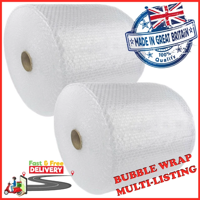 LARGE BUBBLE WRAP 100 METERS LONG ROLLS (300mm 500mm 750mm 1000mm