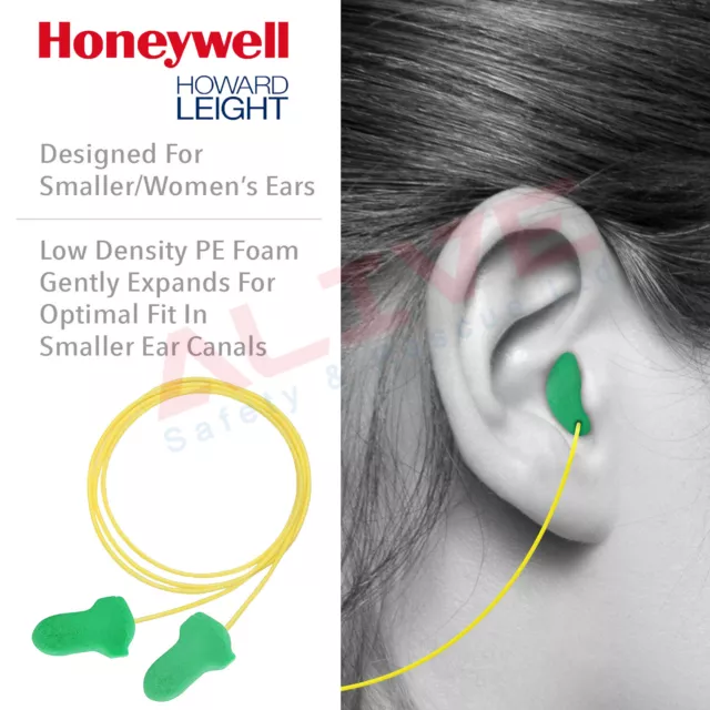 Honeywell Earplugs Howard Leight Max Lite Disposable Corded Soft Foam Ear plugs