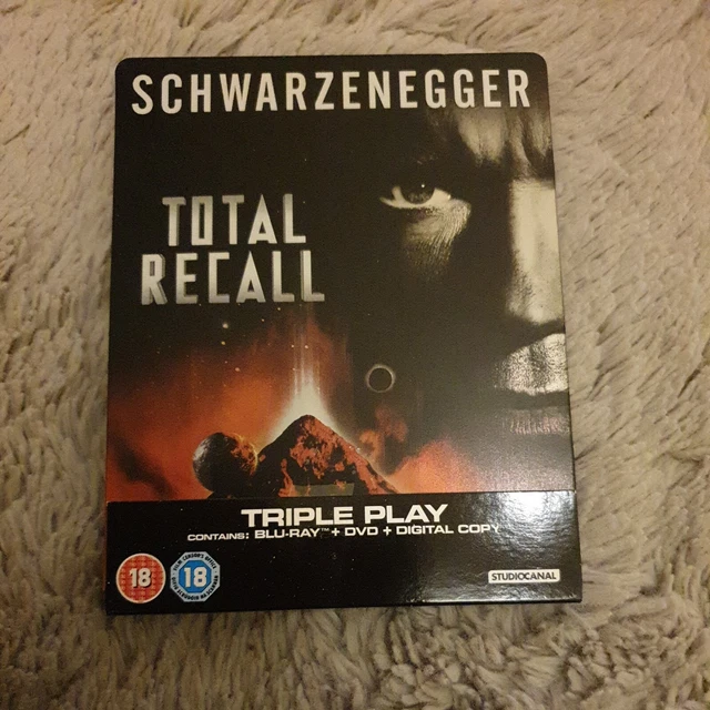 TOTAL RECALL STEELBOOK Blu-ray - Arnold Schwarzenegger - With J-Card £9 ...