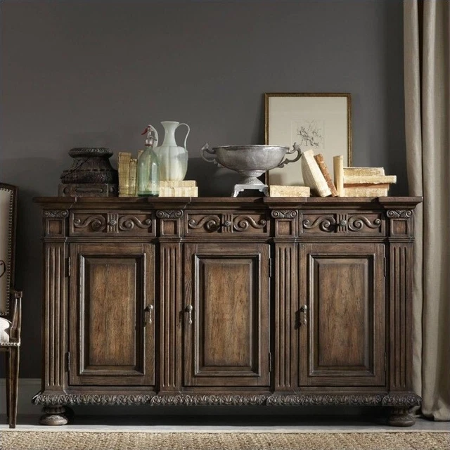 Hooker Furniture Rhapsody 72'' 3-Door Credenza in Rustic Walnut Hooker Furniture Rhapsody 72'' 3-Door Credenza in Rustic Walnut