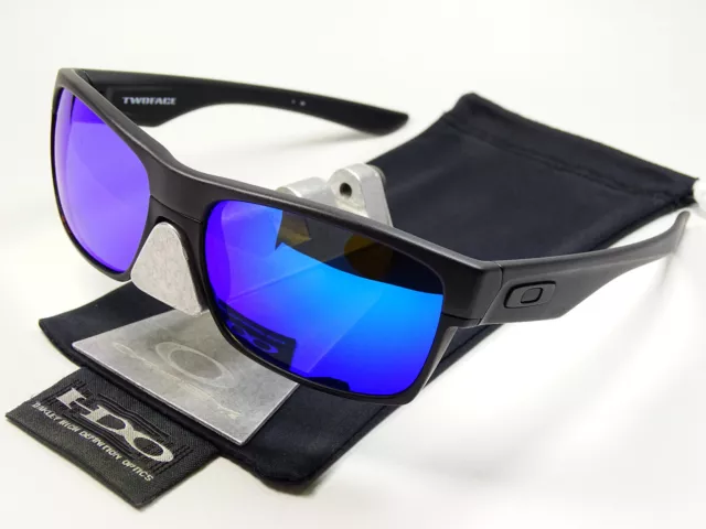 Occhiali da sole Oakley Twoface Steel Blue Polarized Holbrook Jupiter Portal Carbonio