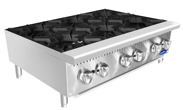 ATOSA ACHP-6 36" Freestanding Cook Stove Range Countertop Hot Plate 6 Burner
