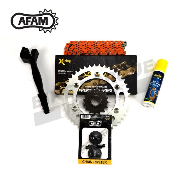 AFAM empfohlen orange Kette & Kettenrad Kit passt Honda TRX450 2006-2014