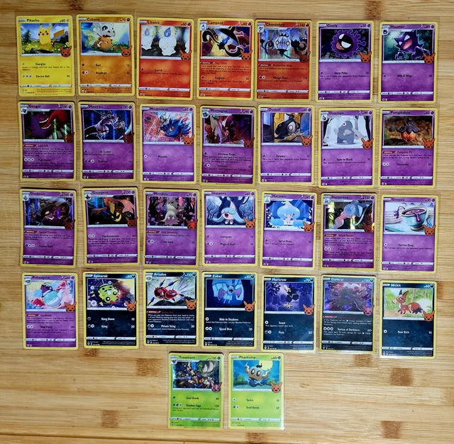 POKEMON 2022 HALLOWEEN Trick or Trade Complete Set of 30 all in sleeves