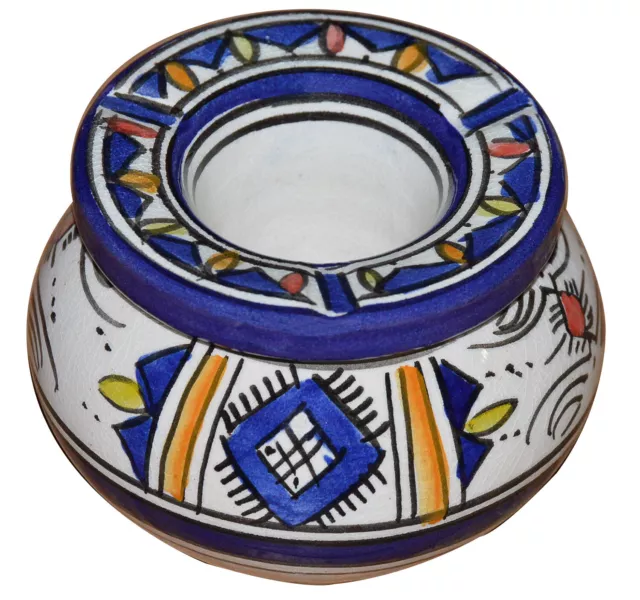 Ceramic Ashtray Moroccan Outdoor Smokeless Cigar Patio Garden Ashtrays Medium