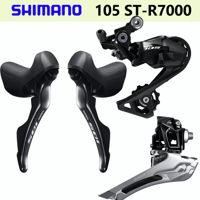 Shimano 105 ST-R7000 2x11-speed STI Dual Control Shifters Front Rear Derailleur