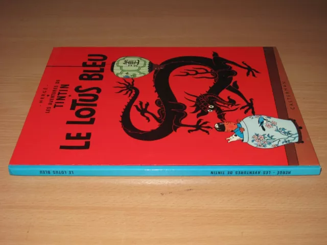 Tintin Le Lotus Bleu Livre - Casterman / Tim Et Struppi comme Neuf 2