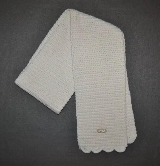 Nike Ivory Cream Knit Scarf Adult One Size 58” X 6”