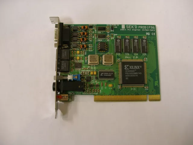 SEK'D Prodif 96 Digital  Audio I/O PCI Card 24-bit/96khz