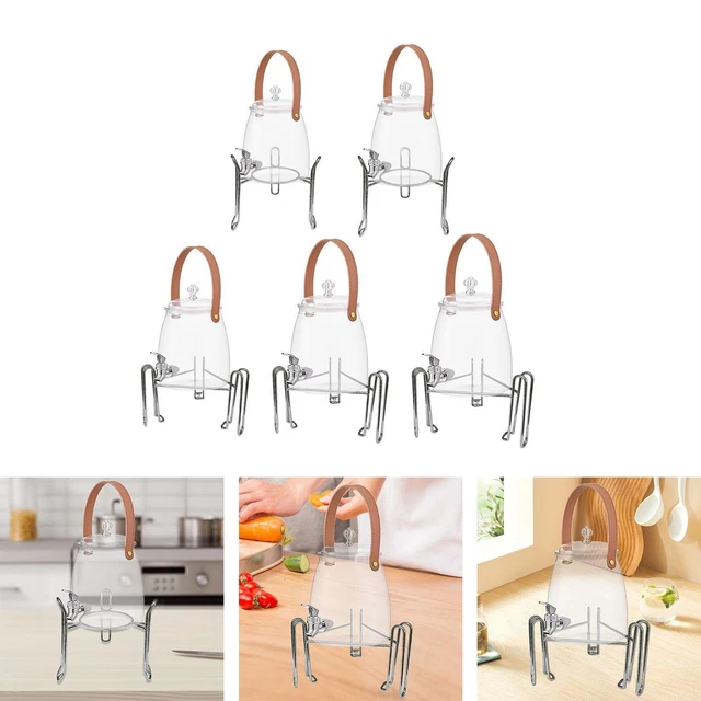 Produktbild von Stylischer Acryl-Getränkespender-Ständer – Stabil, Für Behälter Bis 20 Cm, Tragbar – Auch Für Kuchen, Pflanzen & Krüge