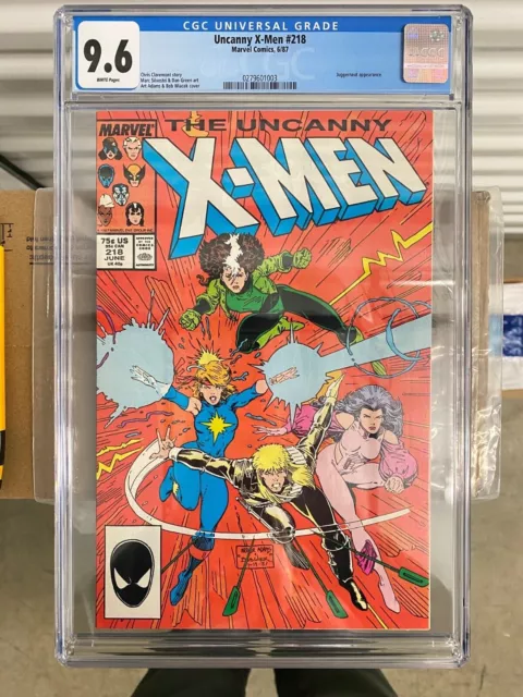 Uncanny X-Men #218 - CGC 9.6 White Pages - Marvel 1987