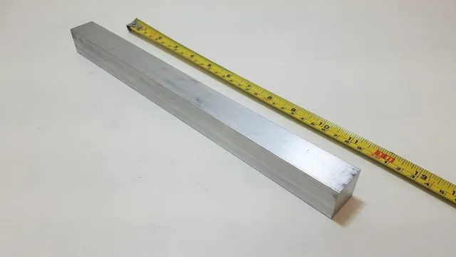 6061 Aluminum Square Bar, 1" Square x 12" long, Solid Stock, T6511
