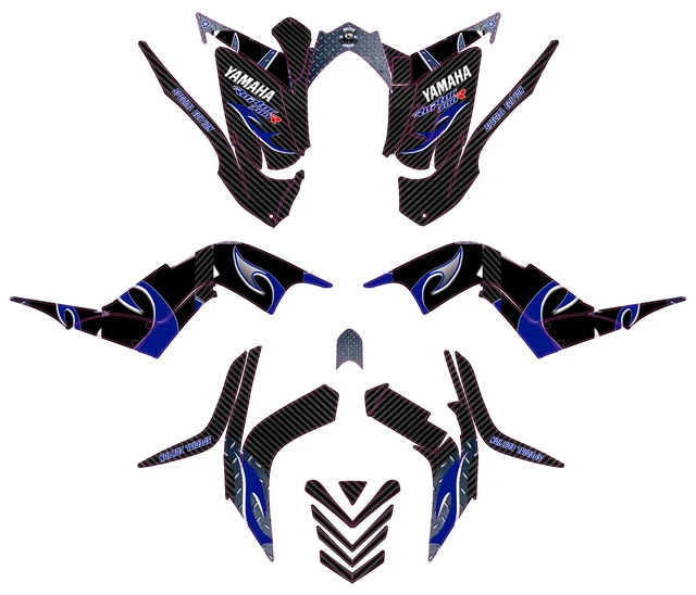 Fits Yamaha Raptor700 06-12 graphic kit stickers decals atvgraphics 2006 to 2012