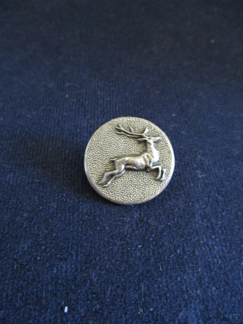 Bouton De Chasse Ancien – Vènerie, équipage, Motif Cerf – 2,5 Cm