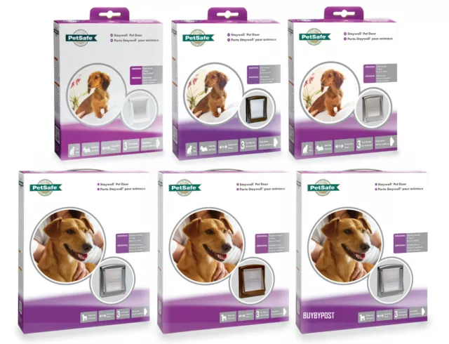 PetSafe Staywell Dog Door & Flap Small Medium Large White Brown Read Description