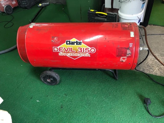 CLARKE DEVIL 850 Space Heater inc. Empty Gas Bottle - Propane 14 to 38kW  Heater £41.00 - PicClick UK