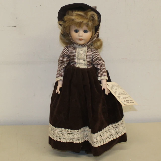 Two Marjorie Spangler Porcelain Dolls Camille & Priscilla 15" w/ Orig Boxes 2