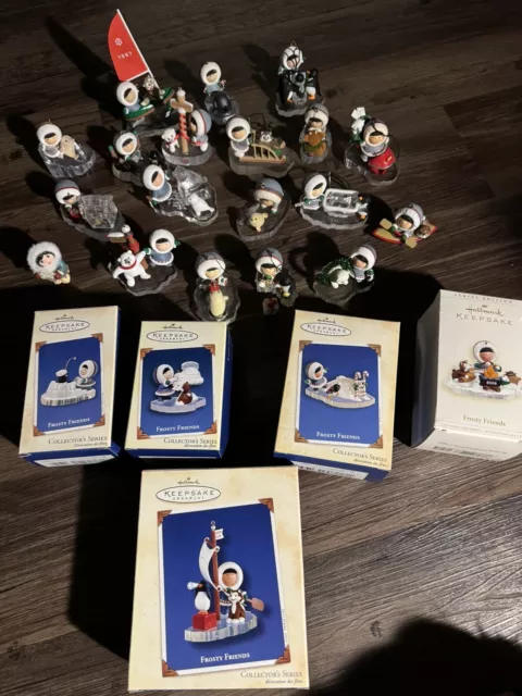 hallmark keepsake ornaments frosty friends LOT