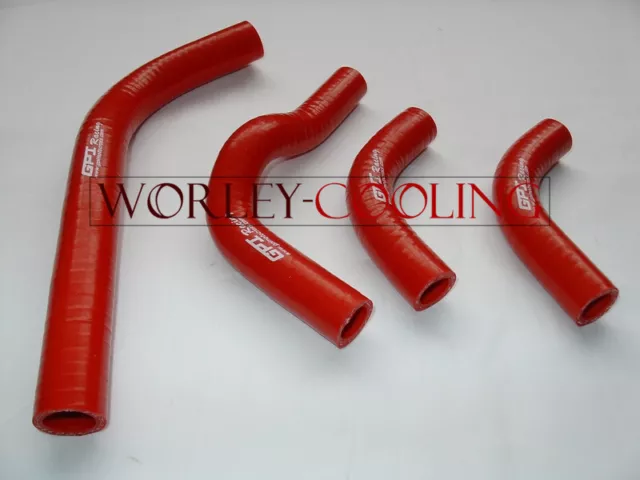 RED silicone radiator hose FOR Honda CRF250 CRF250X CRF250R 04-09 05 06 07 08