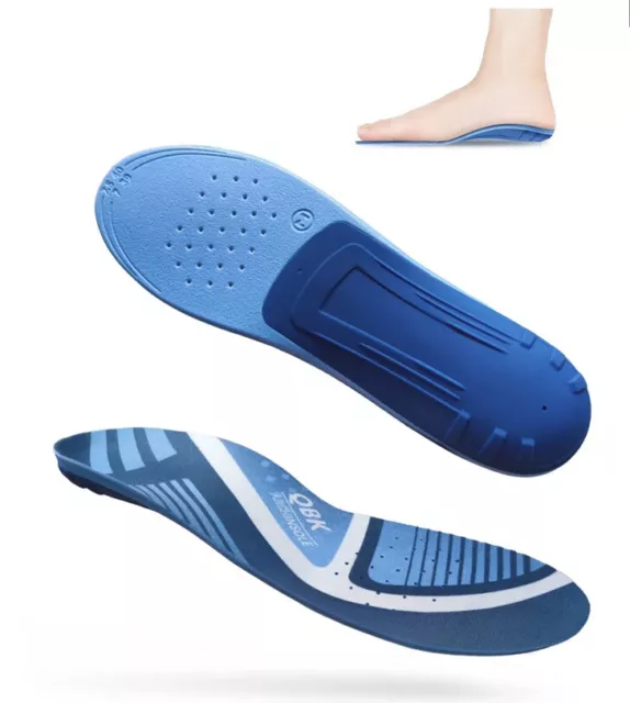 QBK Orthotic Insoles Plantar Fasciitis Relief Hard Arch Support - S UK 5.5-6