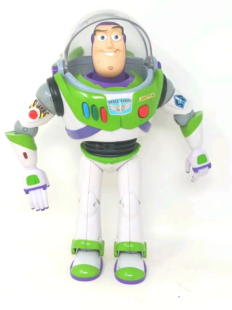 DISNEY THINKWAY 12” Buzz Lightyear Toy Story Talking Lights Working £27 ...