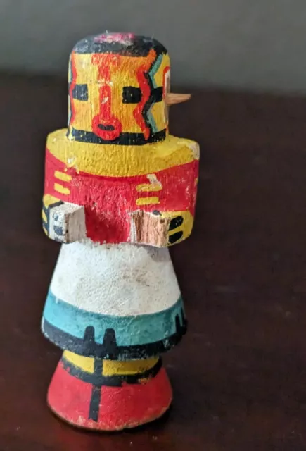 Vtg Hopi Pueblo Kachina Doll Indian Route 66 Corn Dancer 1950s 6" Figure