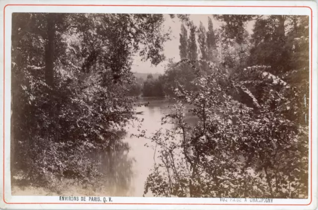 France, Champigny-sur-Marne, the surroundings of Paris vintage albumen print, T