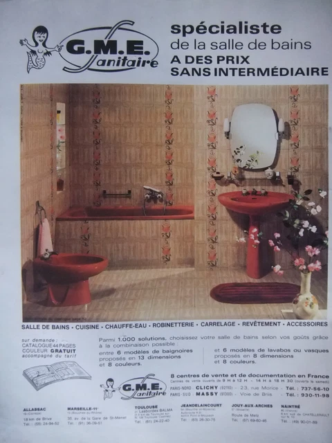 1979 Gme Sanitary Bathroom & Kitchen Specialist Advertising