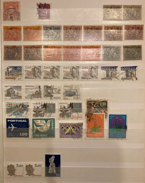 Briefmarken Portugal - LOT gestempelte Sonder und Dauermarken