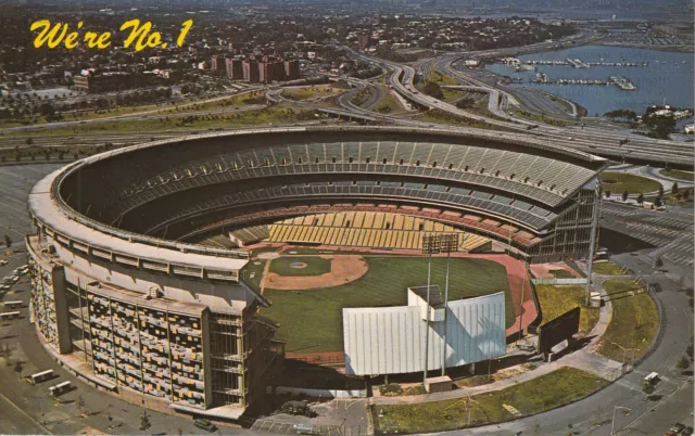 MLB New York Mets Baseball NFL Jets Football - Shea Stadium Postcard - We're #1