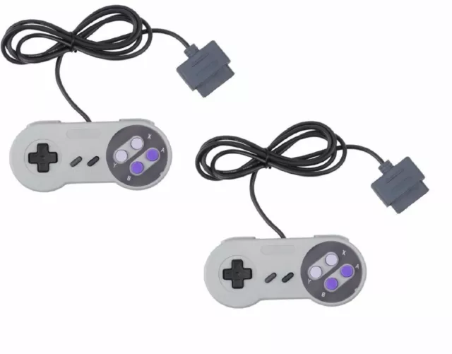 2 X Manette SNES (Super Nes) contrôleur pour Super Nintendo