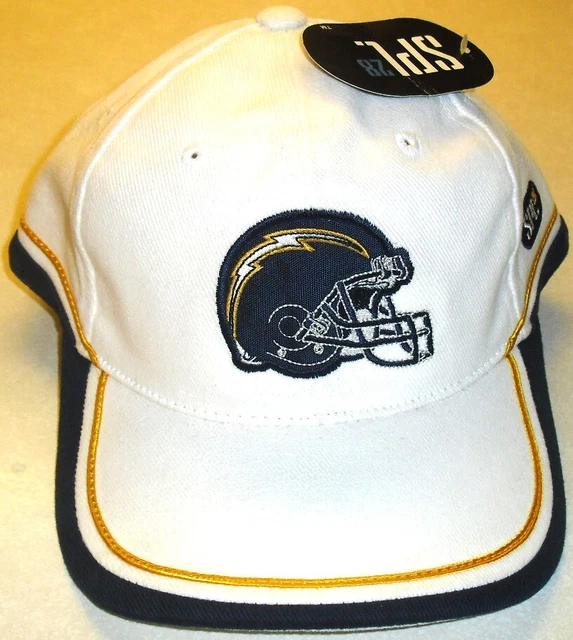 San Diego Los Angeles Chargers 90s White Strapback hat Helmet Logo New Nfl