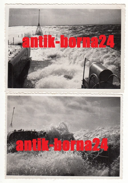 2X FOTOS KM Soldat Kriegsmarine Besatzung Panzerschiff Deutschland