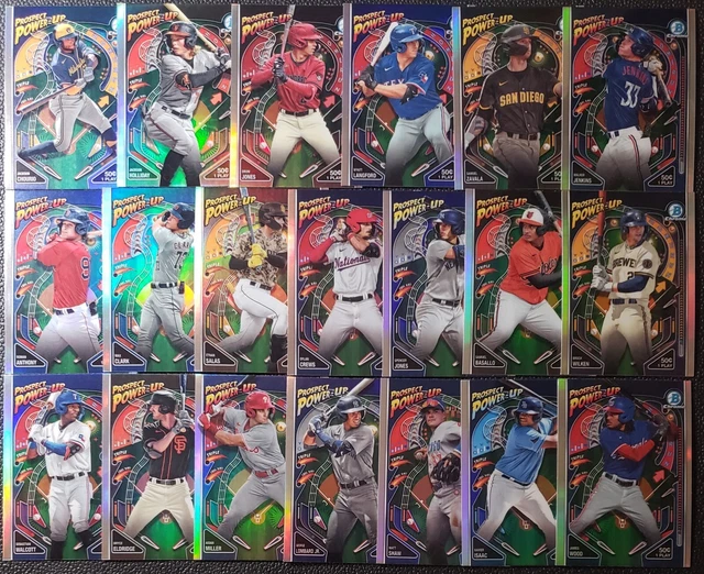 2024 BOWMAN * complete 20card PROSPECT POWERUP CHROME INSERT SET