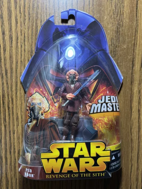 Star Wars Plo Koon Revenge Of The Sith Jedi Master Hasbro 2005 W/Case