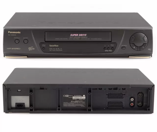 Panasonic NV-HD630 VHS Video Tape Cassette VCR Player Recorder 1 YEAR WARRANTY