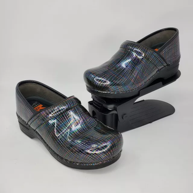 Dansko silver on sale black crisscross