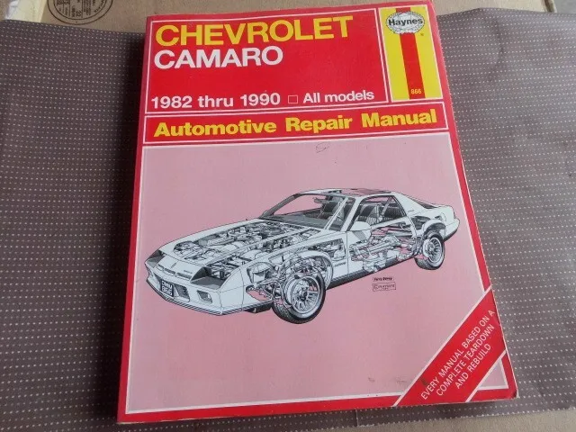 Camaro Haynes Repair Manual 1982-1990 New