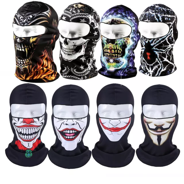 3D Lightweight Cycling Balaclava Biker Full Face Mask Neck Warmer Tube Scarf Cap