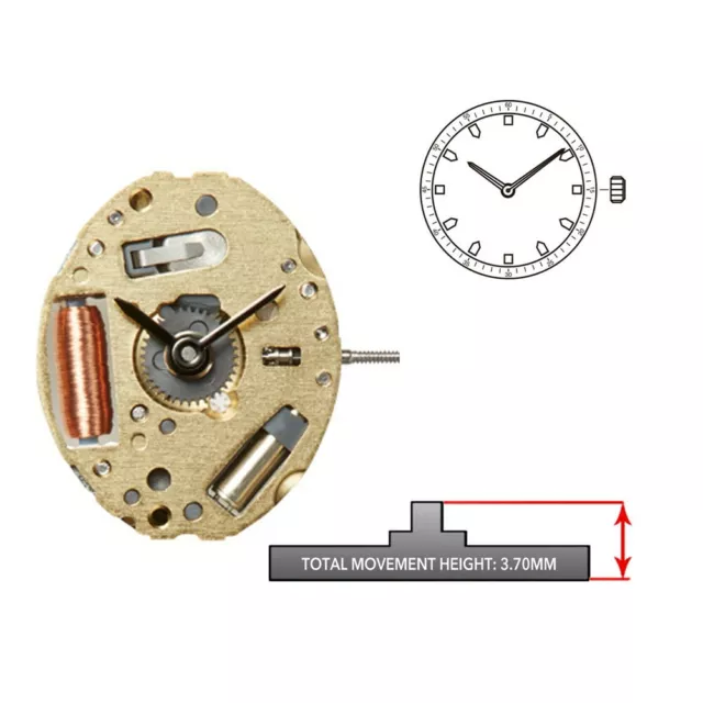 Quartz Watch Movement With Adjust Stem Repair Parts Accessories for Miyota 5Y20