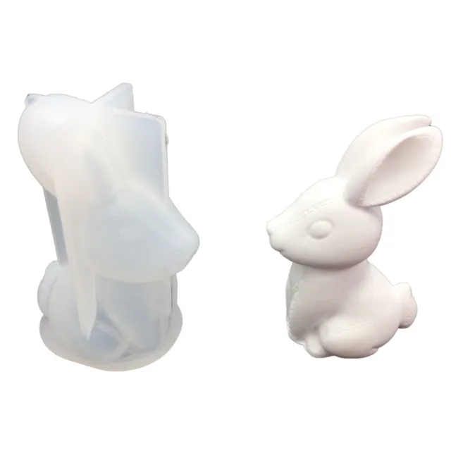 Moho de conejo forma de goteo 3D 4 cm/1,57 pulgadas 8 cm/3,15 pulgadas forma alta calidad