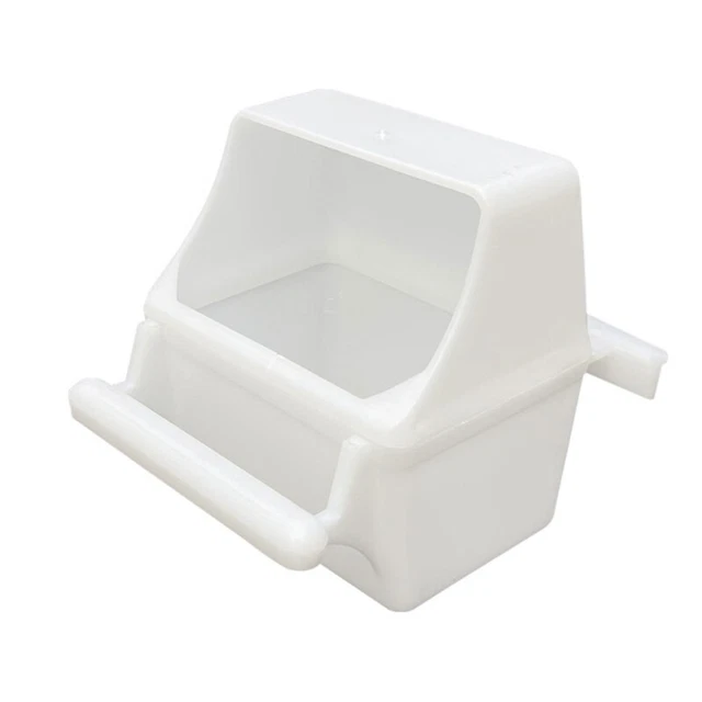 Bird Feeder with Perch Plastic Food Dispenser Detachable Design Cage Accessories
