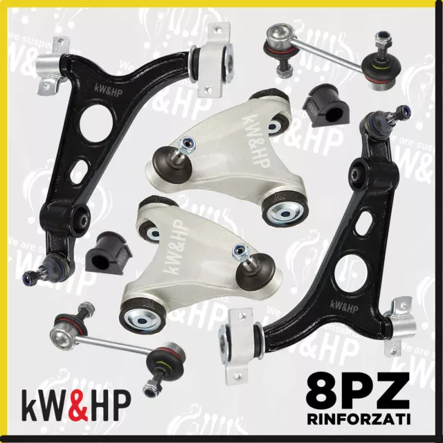 Set Bras Suspension Avant Alfa Romeo 147 - 156 - Gt 8 Pièces