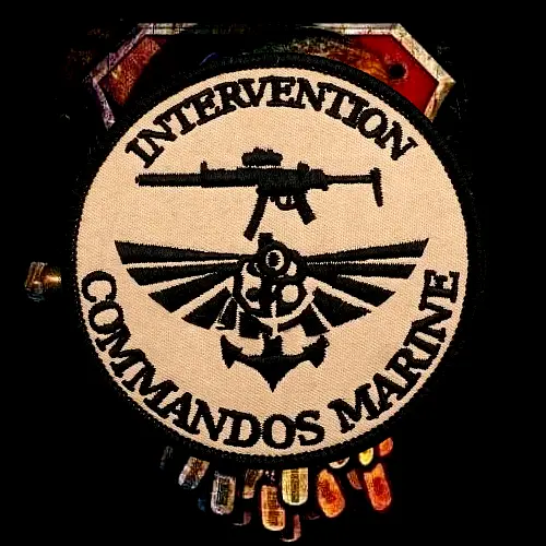 COMMANDOS MARINE - Écusson Brodé pour tenue & equipement militaire (FS & Armées)