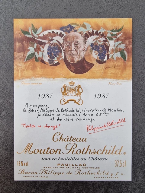 1981 Château Mouton Rothschild & 1987 Château Mouton - Catawiki