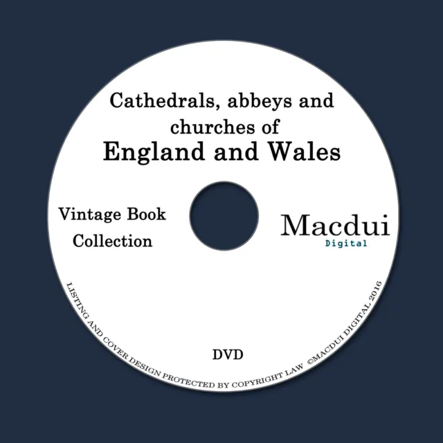 Cathedrals, abbeys and churches of England and Wales 3 PDF E-Books on 1 DVD